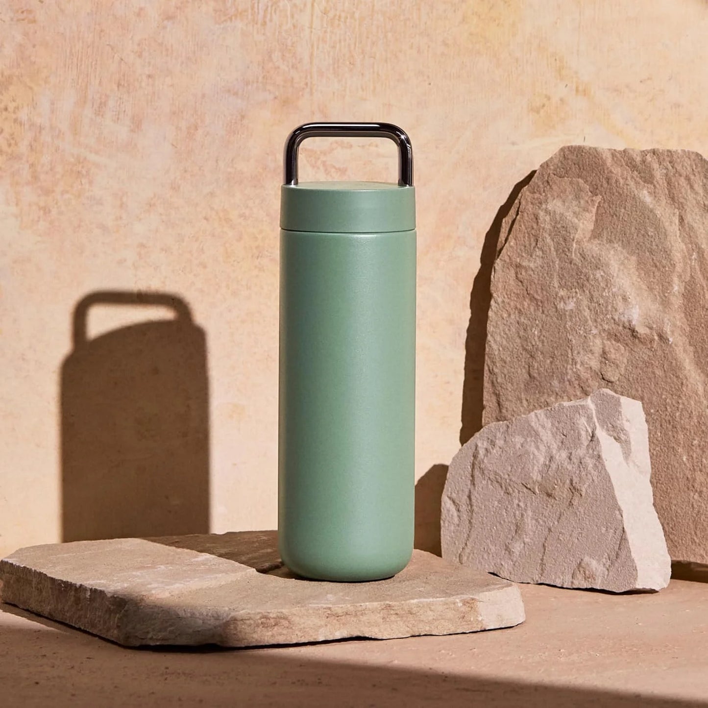 Fellow Carter Carry Ceramic Lined Travel Coffee Mug 20 oz - Smoke Green