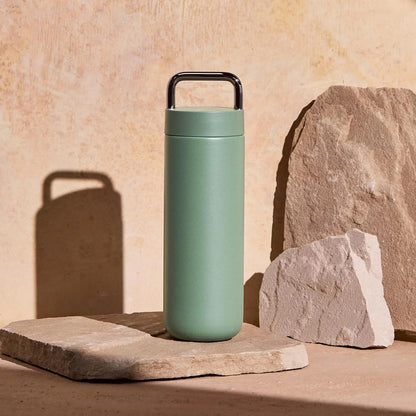 Fellow Carter Carry Ceramic Lined Travel Coffee Mug 20 oz - Smoke Green