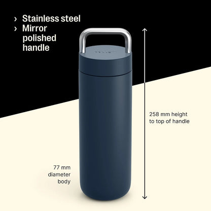 Fellow Carter Carry Ceramic Lined Travel Coffee Mug 20 oz - Stone Blue