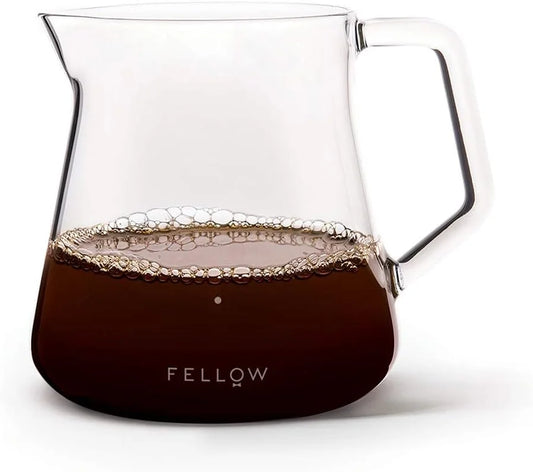 Fellow Hand-Blown Glass Coffee Carafe, 16.9 oz Pour Over Server