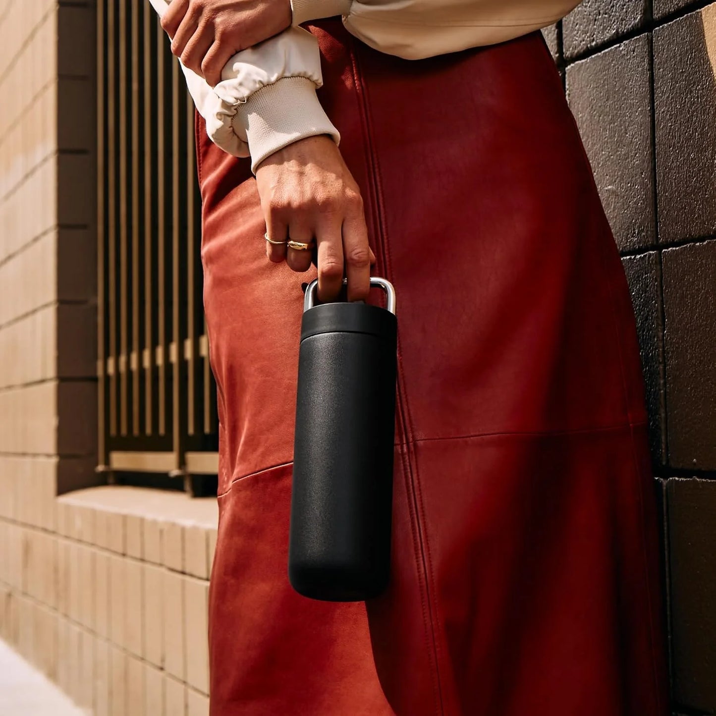 Fellow Carter Carry Ceramic Lined Travel Coffee Mug 20 oz - Matte Black