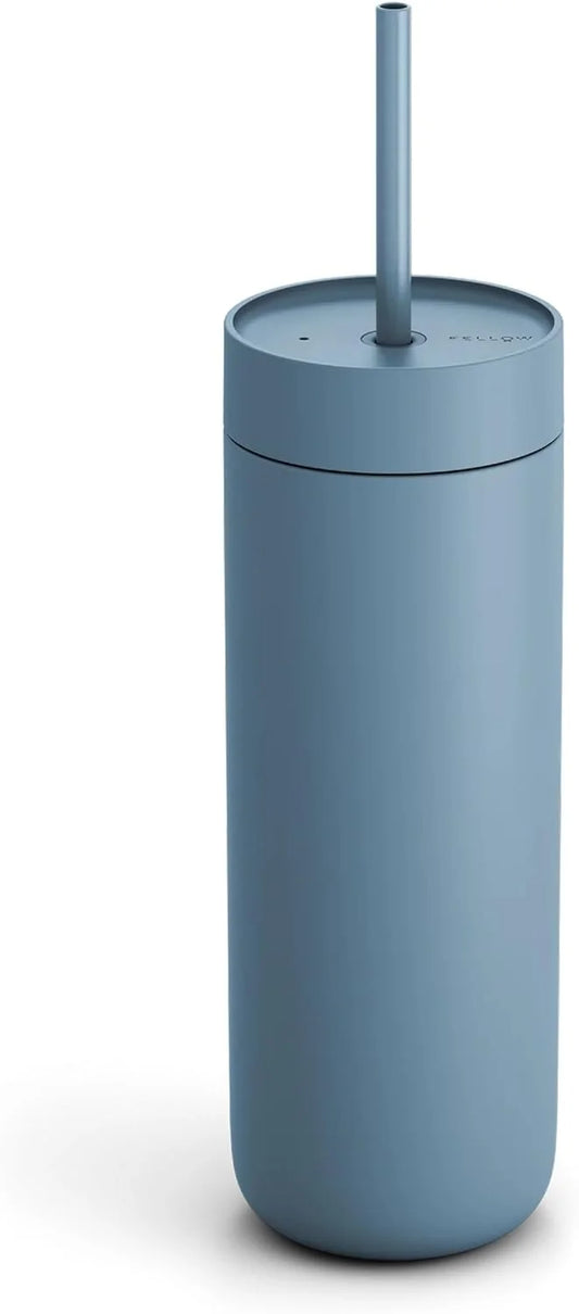 Fellow Carter Cold 20 oz Ceramic Lined Coffee Tumbler with Straw Lid
