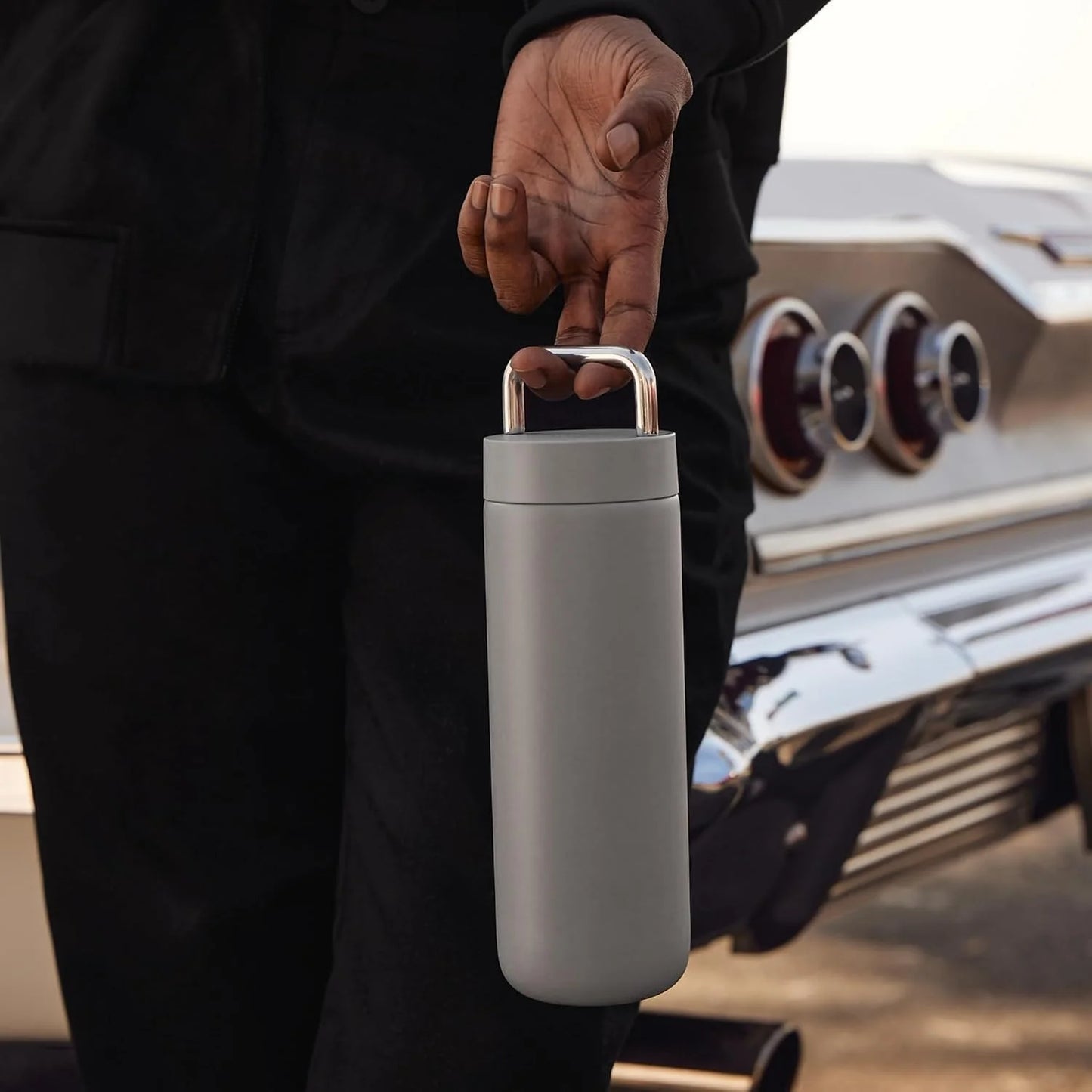 Fellow Carter Carry Ceramic Lined Travel Coffee Mug 20 oz - Matte Grey