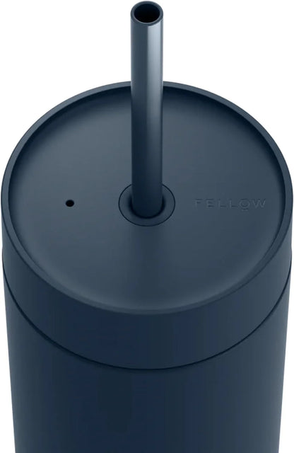 Fellow Carter Cold 20 oz Ceramic Lined Coffee Tumbler with Straw Lid