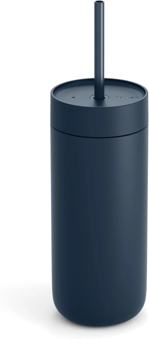 Fellow Carter Cold 20 oz Ceramic Lined Coffee Tumbler with Straw Lid