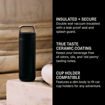 Fellow Carter Carry Ceramic Lined Travel Coffee Mug 20 oz - Matte Black