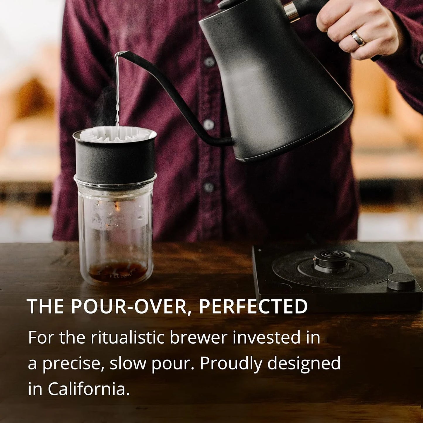 Fellow Stagg [X] Plastic Free Pour-Over Coffee Maker Set, 1-2 Servings