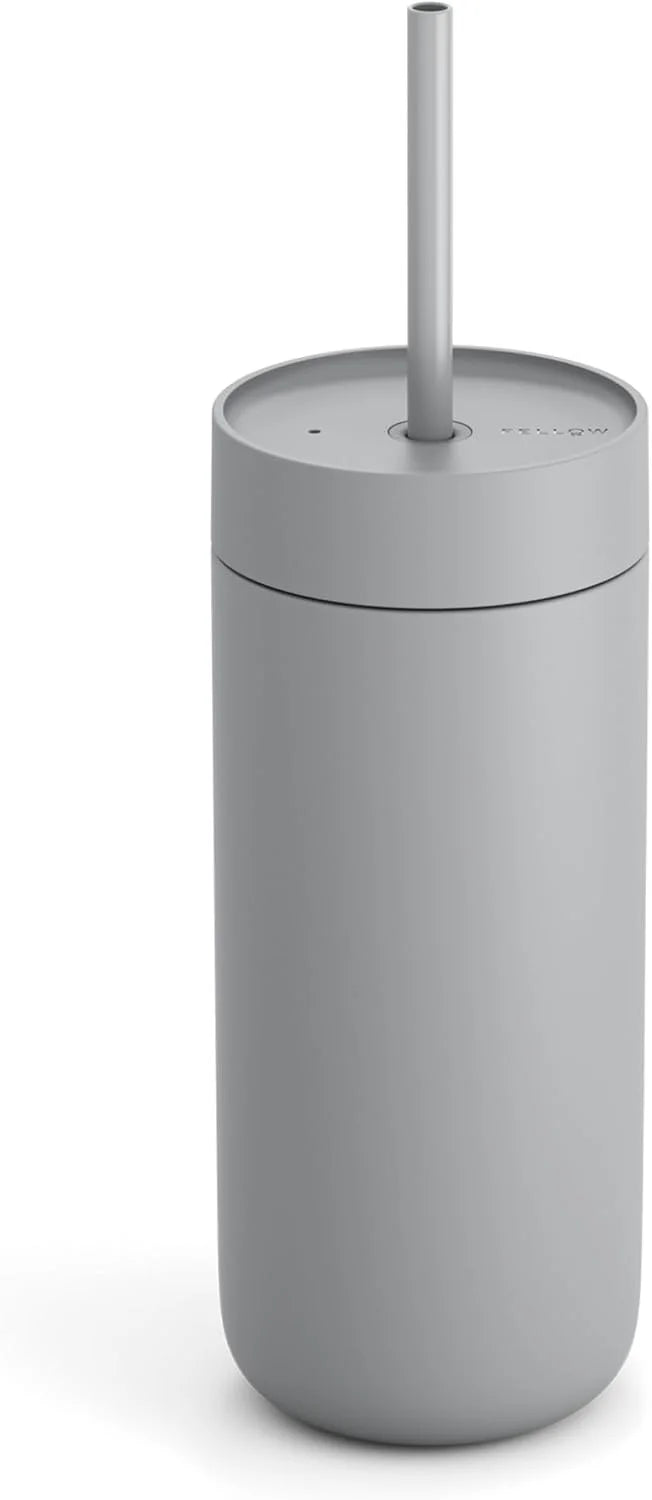 Fellow Carter Cold 20 oz Ceramic Lined Coffee Tumbler with Straw Lid