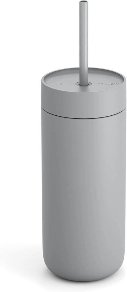 Fellow Carter Cold 20 oz Ceramic Lined Coffee Tumbler with Straw Lid