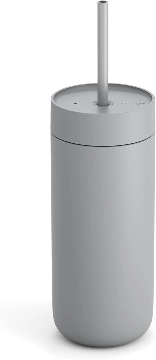 Fellow Carter Cold 20 oz Ceramic Lined Coffee Tumbler with Straw Lid
