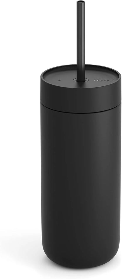 Fellow Carter Cold Ceramic Lined Tumbler 16 oz with Straw Lid, BPA-Free