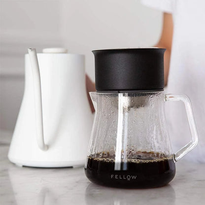 Fellow Hand-Blown Glass Coffee Carafe, 16.9 oz Pour Over Server