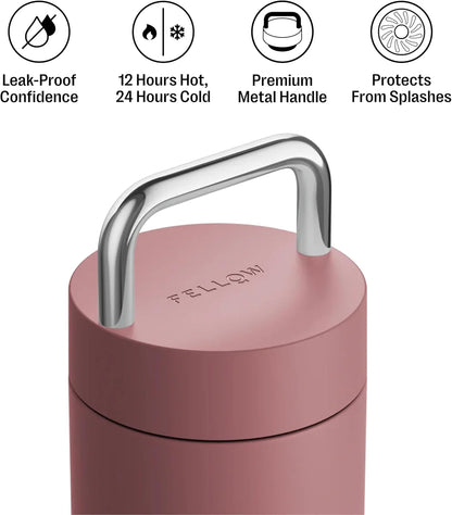 Fellow Carter Carry Ceramic Lined Travel Coffee Mug 20 oz - Desert Rose