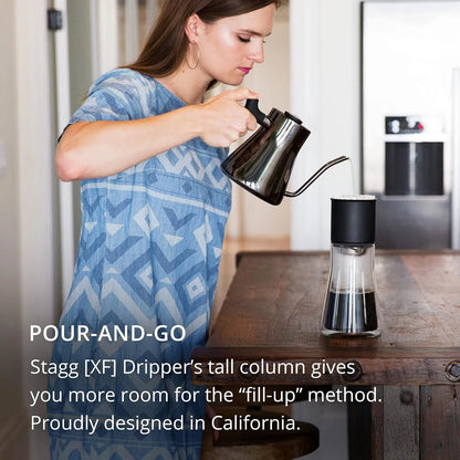 Fellow Stagg [XF] Plastic Free Pour-Over Coffee Maker Set, 1-2 Servings
