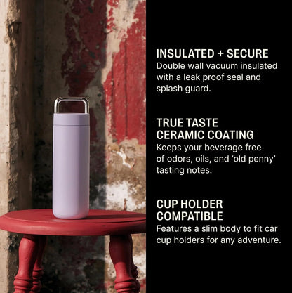 Fellow Carter Carry Ceramic Lined Travel Coffee Mug 20 oz - Peri Twinkle