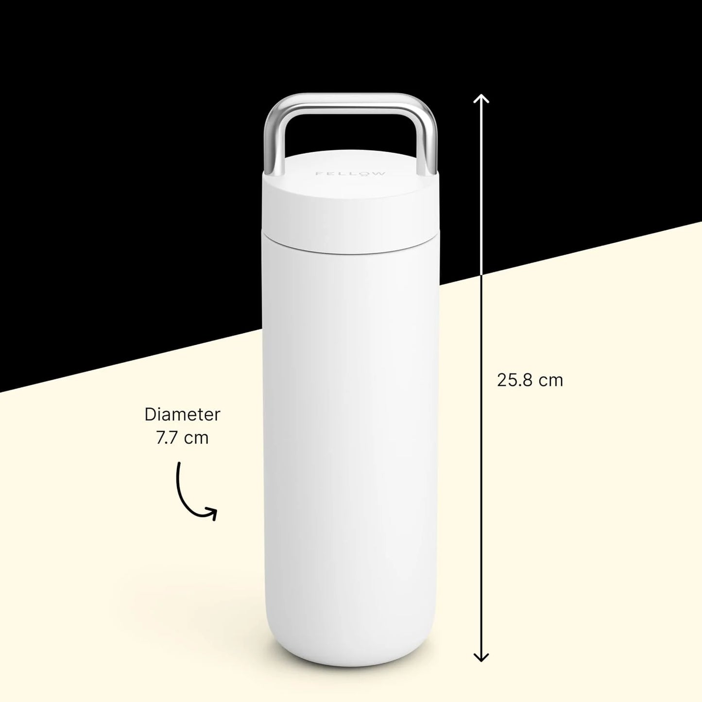 Fellow Carter Carry Ceramic Lined Travel Coffee Mug 20 oz - Matte White