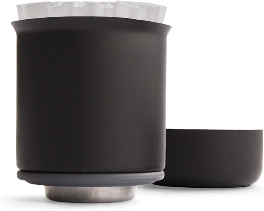 Fellow Stagg Pour-Over Coffee Dripper 20 oz [XF], For Brewing a 20 oz cup of Coffee, Stainless Steel Double Wall Vacuum Insulated, Non-Clogging, Fast Drip, Portable Coffee Maker + 20 Filters